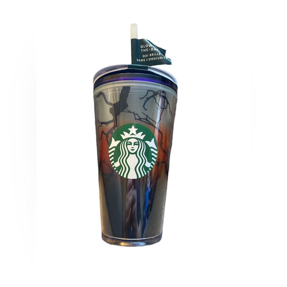 Starbucks 2022 Fall Halloween Raven’s Perch Glow In The Dark 16 oz Tumbler New